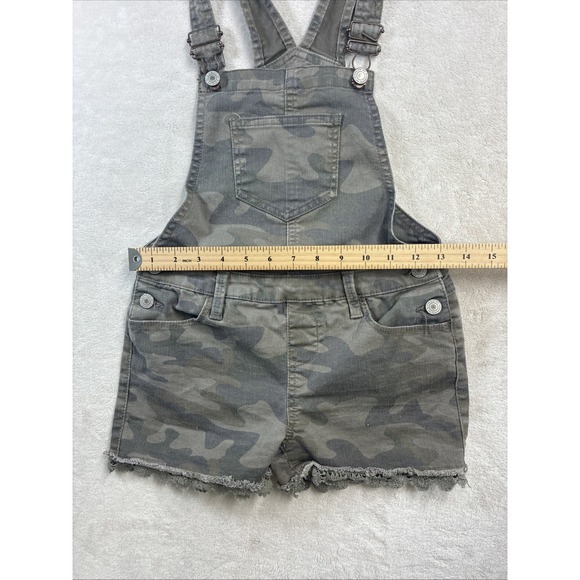 SO Camo Overall Cutoff Short Girls Size 10 - Picture 3 of 6